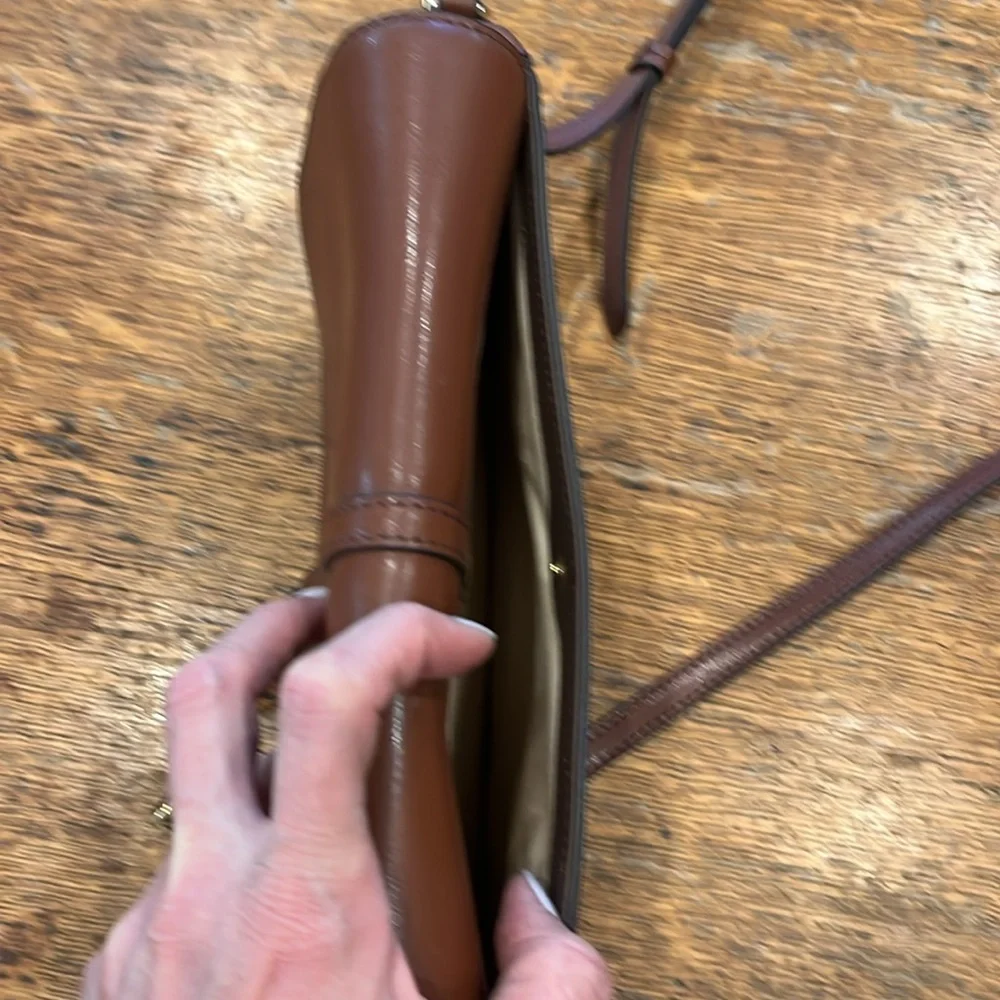 Banana Republic Half Moon Crossbody Bag, Chestnut; NWOT - Picture 8 of 8